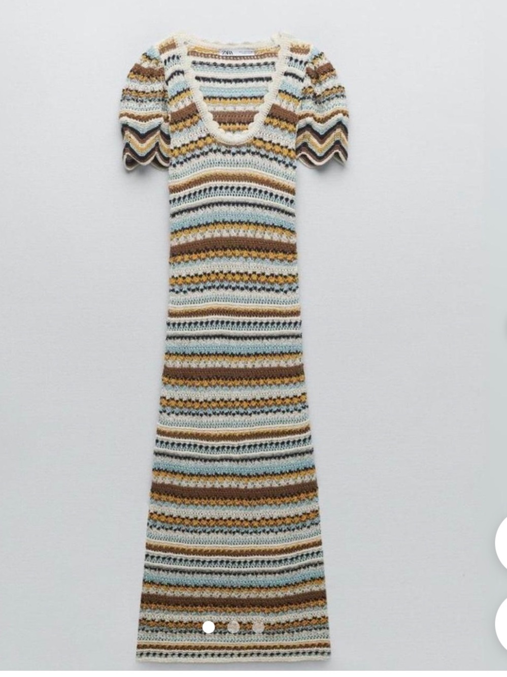 Zara knit striped dress